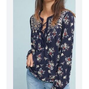 Anthropologie Sydney Floral Top by One September Large
